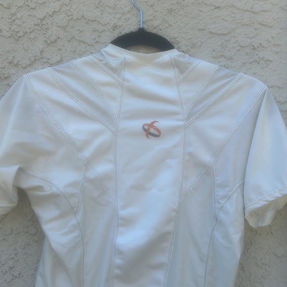 OPEDIX Men's White Compression Posture Crew Short Sleeve Shirt Men's Size L - Picture 4 of 8